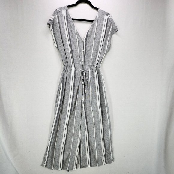 cloth & stone Pants - Anthropologie Cloth & Stone Jumpsuit Womens Small Stripe Linen Blend Romper